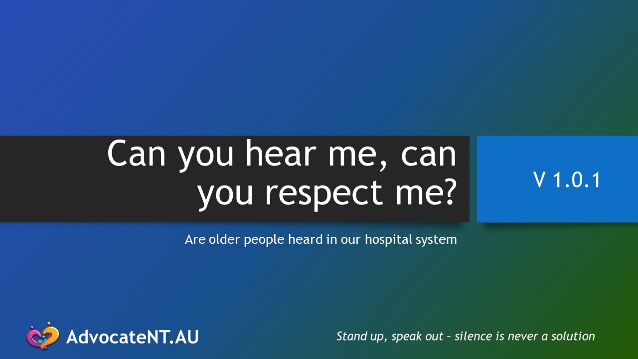 Can you hear me, can you respect me?