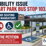 Updated: Stuart Park Bus Stop – Not accessibility compliant